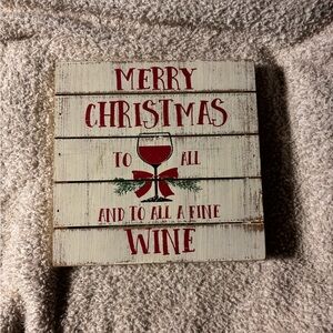 Wooden Christmas sign